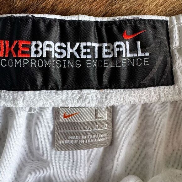 Nike Vitnage Y2K Silky Mesh Dazzle Side Stripe Basketball Shorts Size L - Picture 4 of 6